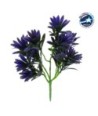 GloboStar® PURPLE MAKI 78282 Τεχνητό Φυτό Ποδόκαρπος Μωβ - Μπουκέτο Διακοσμητικών Φυτών - Κλαδιών με Φύλλωμα Μωβ Υ28cm
